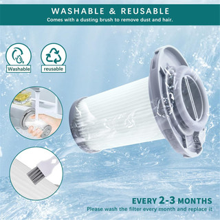 Bộ lọc thay thế 3 gói cho máy hút bụi - Bộ lọc thay thế cho X-Force Flex 8.60 RH96