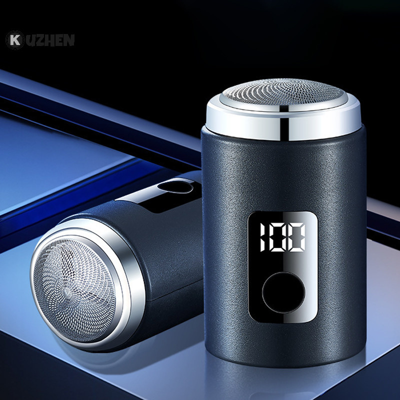 Máy cạo râu điện nam Kuzhen màn hình, sạc USB Type-C, di động cho văn phòng HOT