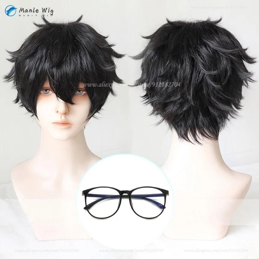 Jecarden P5 Kurusu Akira Cosplay Tóc Giả Amamiya Ren Tóc Giả Đen Ngắn ...