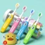 SÉT 8 BÀN CHẢI ĐÁNH RĂNG CHO BÉ HỘP TRÒN SIÊU CUTE - Bàn chải đánh răng trẻ em lông mềm, dành cho bé 3-12 tuổi