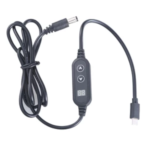 Dây cáp nguồn ONE USB C sang DC5525 Điện áp có thể điều chỉnh 5V-9V-12V-15V-20V 3A