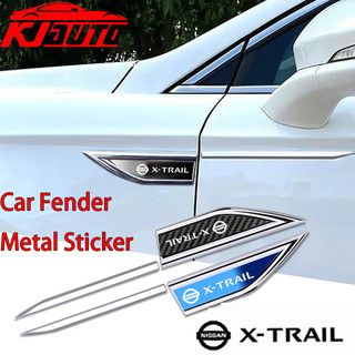 2 Cái / bộ Nissan Xtrail X trail Xe Fender Kim Loại Miếng Dán Bên Ngoài Trang Trí Bên Phải Trái Đề Can Sửa Đổi Cho X-trail T31 2008-2013 T32 2014-2021 T33 Nismo Phụ Kiện