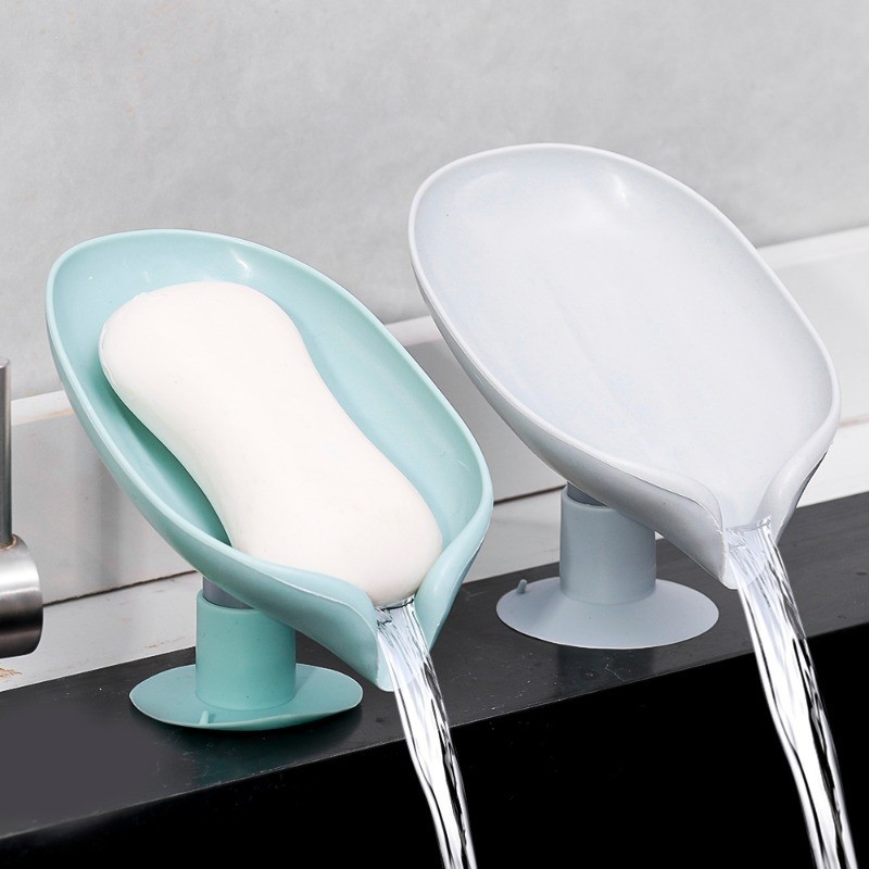 [Đặc sắc] Khay thoát xà phòng - Chống trượt, Thoát nước tự động, Thiết kế hút - Đồ dùng phòng tắm nhà bếp - Hộp đựng bọt biển - Hộp đựng xà phòng bồn rửa - Giá phơi xà phòng vệ sinh