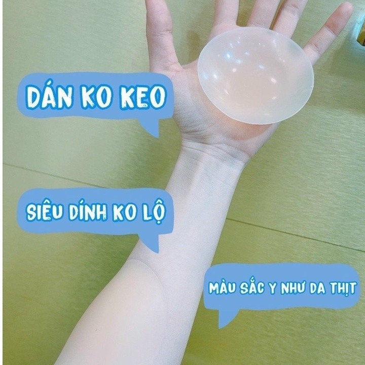 Miếng dán nhũ hoa silicon không keo nhiệt tự thân siêu mỏng, dán ngực ti siêu mỏng, siêu dính MDN04-1