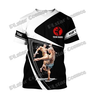 Tùy Chỉnh Tên Muay Thái & Karate & Đấu Vật 3D In Áo Thun Nam Mùa Hè Casual Unisex Áo Cho Võ Thuật Người Yêu TTD28