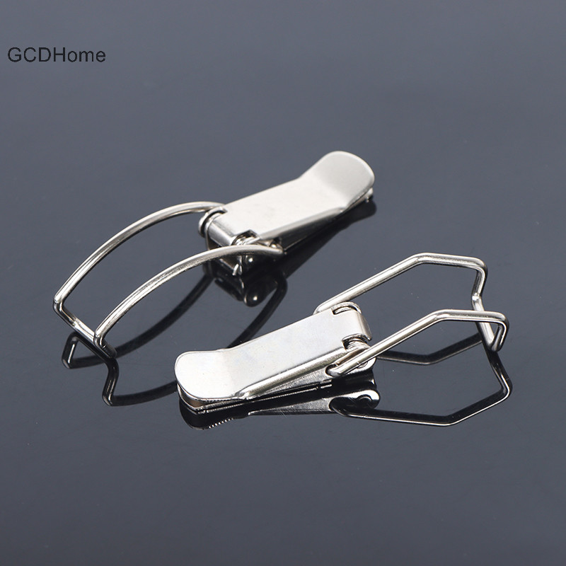 Gcdhome Chốt Khóa Hộp Kim Loại Dài Bản Lề Phần Cứng Nội Thất Phụ Kiện HOT