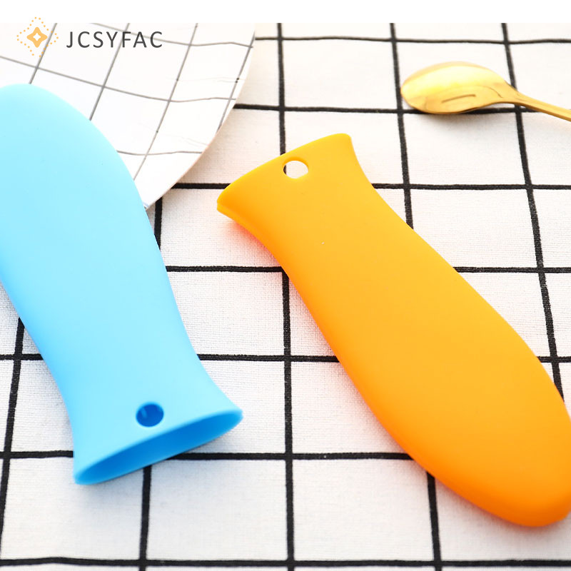 Jcsyfac 1 Chiếc Silicone Tay Cầm Nóng Giá Đỡ Nồi Cho Gang Skillets Chảo Grip Bao Mới