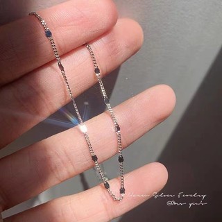 S925 Bạc Vòng Cổ Thời Trang Đơn Giản Trang Sức Xương Đòn Dây Xích Cô Gái Sinh Viên Quà Cưới Bán Buôn
