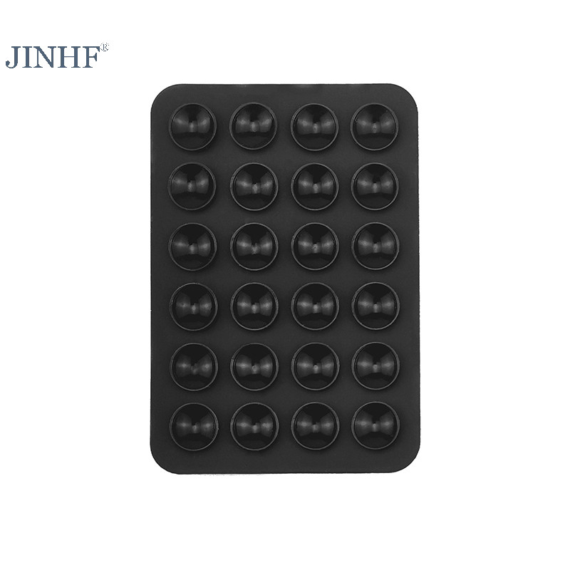 Jinhf Tấm Hút Silicon Trong Suốt Cho Điện Thoại Cố Định Hút Cốc Hút Lưng Dính Cao Su Silicon Hút Miếng Lót Cho Tấm Cố Định HOT