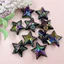 10 Chiếc 22.8 Mm Acrylic Đầy Màu Sắc Pentagram Rời Hạt DIY Trang Sức Làm Chất Liệu Handmade Quà Tặng Thời Trang