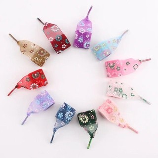 In Dây Giày Bằng Sợi Tuyết Dây Giày Chiều Rộng 2.5CM Siêu Mỏng Trong Suốt Thể Thao Dây Giày Nữ 80 / 100 / 120CM