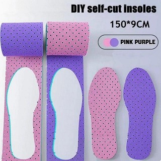 1 Cuộn DIY Tự Cắt Đế Thoáng Khí Thoải Mái Chống Trơn Trượt Miếng Lót Giày Trẻ Em Người Lớn Mềm Plantar Fasciitis Memory Foam Giày Đệm