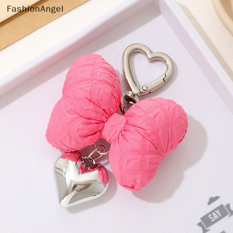 FashionAngel Thời Trang 3D Nơ Móc Khóa Bông Ngọt Ngào Đầy Nơ Móc Khóa Cho Bé Gái Ba Lô Mặt Dây Chuyền Trang Trí Quà Tặng TH