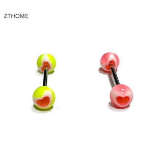 Zthome 1 Chiếc Thép Titan Nhiều Màu Sắc Lưỡi Móng Tay Cơ Thể Đinh Trang Sức Cho Nữ Quà Tặng Lưỡi Nhẫn HOT