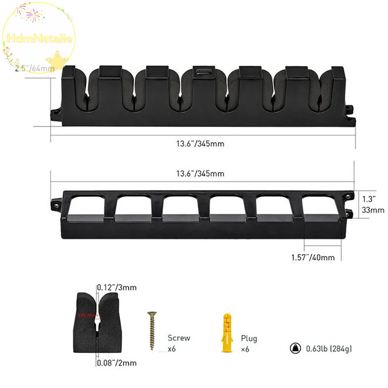 Hdmnatalie 6 / 8 lỗ Cần Câu Giá Để Đồ Treo Tường Giá Để Đồ Cho Cần Câu Dày Tay Thanh Lưới VN