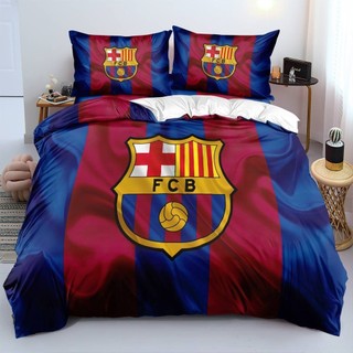 ST2 FC Barcelona Logo 3IN1 Bộ Chăn Ga Gối Chăn Ga Gối Ký Túc Xá Nhà Phòng Ngủ Phù Hợp Với TS2