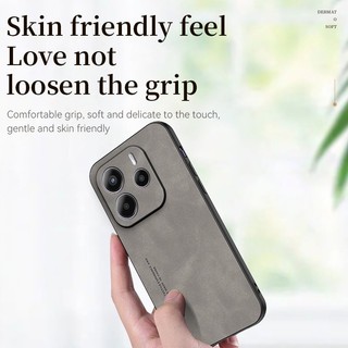 Redmi Note 14 4G 5g Vỏ chống rơi và chống sốc làm bằng da cừu chất lượng cao và vỏ cứng thân thiện với da