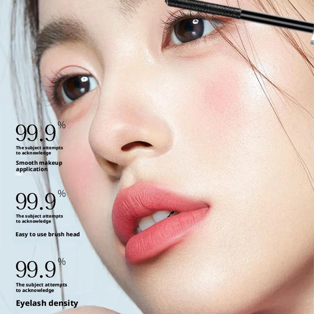 Learnever Ống Thép Nhỏ Matte Mascara Trang Điểm Siêu Mịn Kéo Dài Mỹ Phẩm Chống Thấm Nước Lông Mi Nhanh V9u0