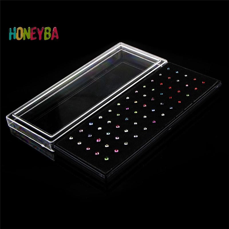 < Honeyba > 60 Cái / bộ Thép không gỉ CZ Pha Lê Hình Chữ L Mũi Mũi Mũi Cơ Thể Khuyên