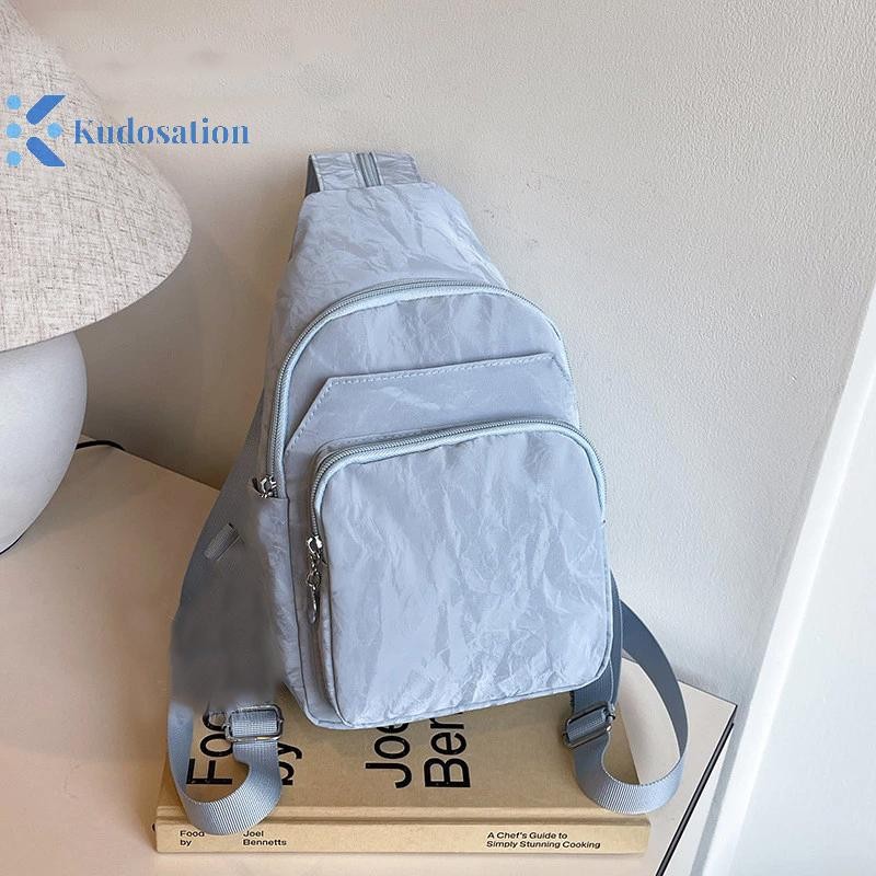Kudosation Thời Trang Mới Ba Lô Nữ Phong Cách Đơn Giản Đa Chức Năng Túi Ngực Nữ Chất Lượng Cao Túi Đeo Ngang Túi Xách Nữ
