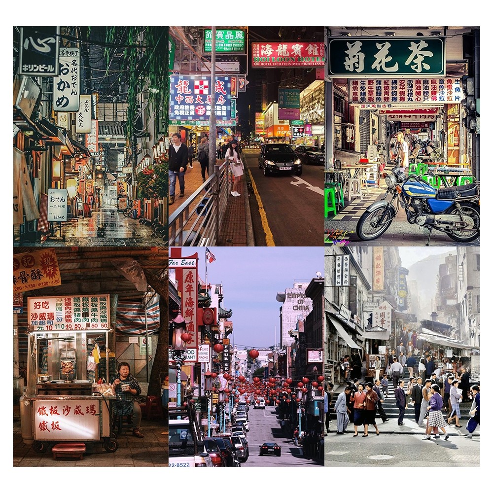 [Giấy] A4 In Màu - Set 50 Tờ Poster Giấy Dán Tường - HÌNH POSTER HONG KONG - Decor Trang Trí Nhà | MS: 111578