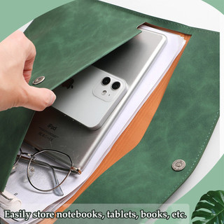 A4 / A5 File Organizer Da Thư Mục Tài Liệu Túi Kinh Doanh Cặp Túi Tập Tin Túi Tài Liệu Có Giá Đỡ Vé