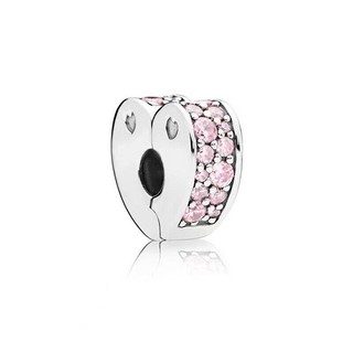 Hạt Charm Khóa an toàn đá cuội hình trái tim Z quyến rũ tự làm