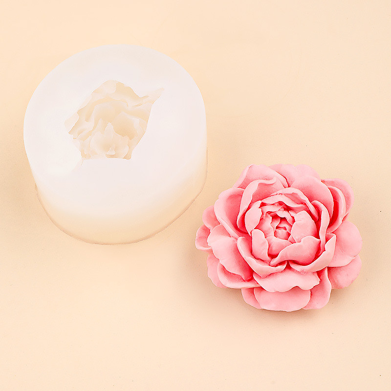 Đầu Hổ Hoa Nhài Khuôn Silicon Hương Liệu Thạch Cao Nến Khuôn Sô Cô La Fondant Bánh Trang Trí Khuôn Làm Bánh Handmade