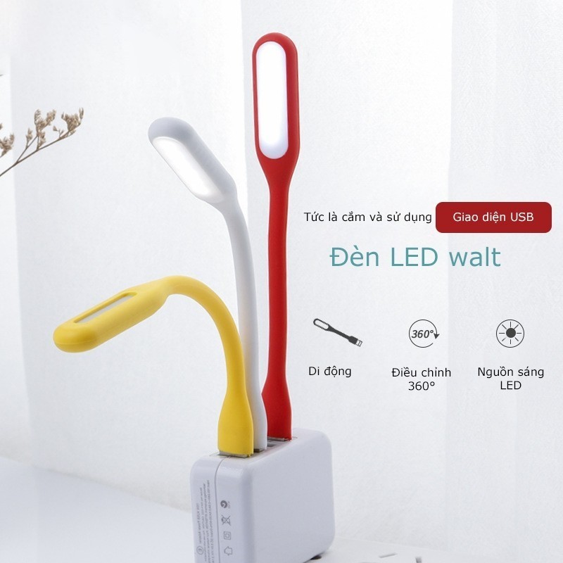 Đèn Led Mini USB siêu sáng, vỏ nhựa dẻo, phụ kiện cắm cổng USB sạc dự ...