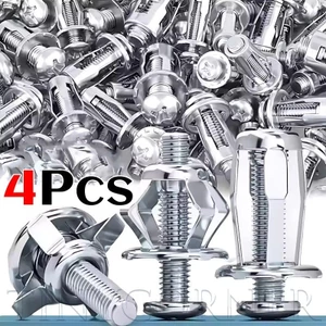 4 Đai ốc Jack M4 M5 M6 M8 - Vít đai ốc đinh tán hình cánh hoa - Phích cắm mở rộng bu lông - Bu lông khóa neo - Kẹp mở rộng rèm - Dây buộc tường bảng