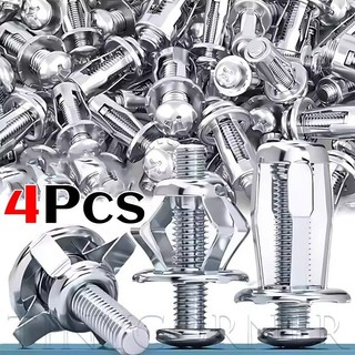 4 Đai ốc Jack M4 M5 M6 M8 - Vít đai ốc đinh tán hình cánh hoa - Phích cắm mở rộng bu lông - Bu lông khóa neo - Kẹp mở rộng rèm - Dây buộc tường bảng