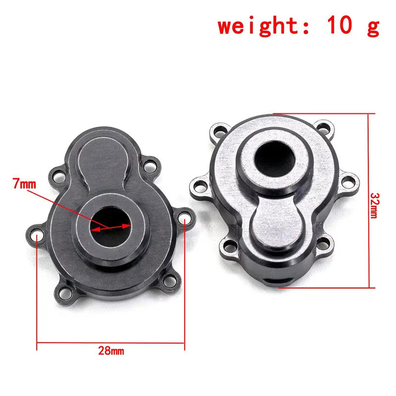 Hợp kim nhôm nâng cấp kim loại phía trước cốc lái bánh răng nắp trục trước c ghế Vỏ bánh răng cho REDCAT GEN8