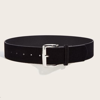 Thắt lưng rộng da lộn METALWRK, Thắt lưng rộng 4,8cm kiểu Mailaard có khóa chốt, Thời trang nữ Thiết kế sang trọng Đa năng Hợp thời trang Dây đeo thắt lưng kinh doanh Quà tặng