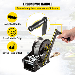 Tời Quay Tay 800LBS, Ròng Rọc Tàu Thuyền, Dây Đai Thép, Phiên Bản Điện Di, Tiện Dụng, Giá Tốt trên Shopee