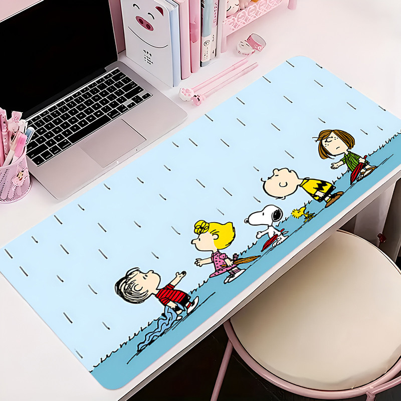 Miếng Lót Chuột Lớn Dễ Thương Anime Mousepads Kawaii Bàn Thảm Hoạt Hình S-noopy Phụ Kiện Văn Phòng Thảm Để Bàn Pc Laptop Cao Su Chuột Thảm