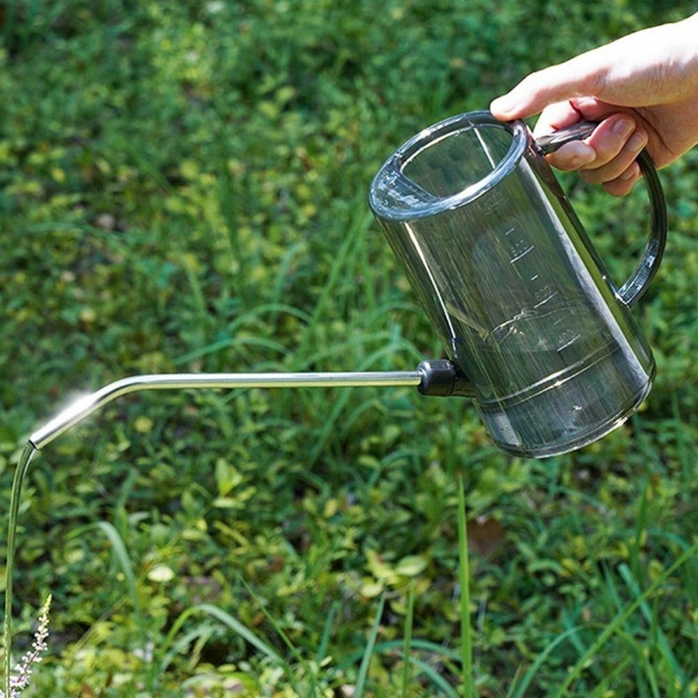 ITRUMPET 1 Cái Bình Tưới Cây, 1L / 1.5L Hoa Ấm Siêu Tốc Tưới Hoa, Miệng Dài Dung Tích Lớn Có Thể Đo Được Làm Vườn Bình Tưới Cây Văn Phòng Tại Nhà Sân Vườn Ngoài Trời Bãi Cỏ