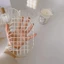 Giỏ đựng bánh mì sắt MECOVED, có tay cầm Giỏ đựng dây màu be, Giỏ đựng trái cây trang trí nhỏ cổ điển cho gia đình