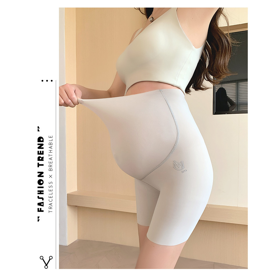 Quần bà bầu Quần tập Yoga mùa hè eo cao Nâng bụng Quần legging chống chói