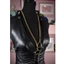 BTF Dây Xích Có Thể Điều Chỉnh Trái Tim Mặt Dây Chuyền Vòng Cổ Choker Nữ Goth Vòng Cổ Cổ