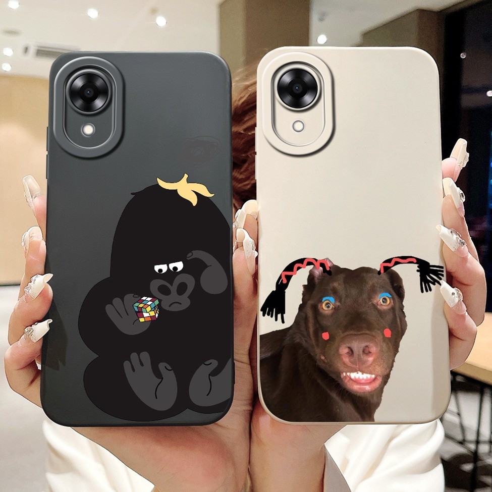 Ốp lưng Oppo A17k Thẩm mỹ Họa tiết mèo dễ thương Vỏ bảo vệ chống sốc mờ CPH2471