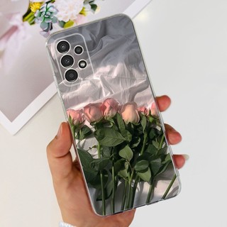 Dành Cho Samsung Galaxy A32 Vỏ SM-A325F A 32 4G Vỏ Hoa Thời Trang Bướm Mềm Trong Suốt Cho Samsung A32 5G SM-A326B Ốp Lưng