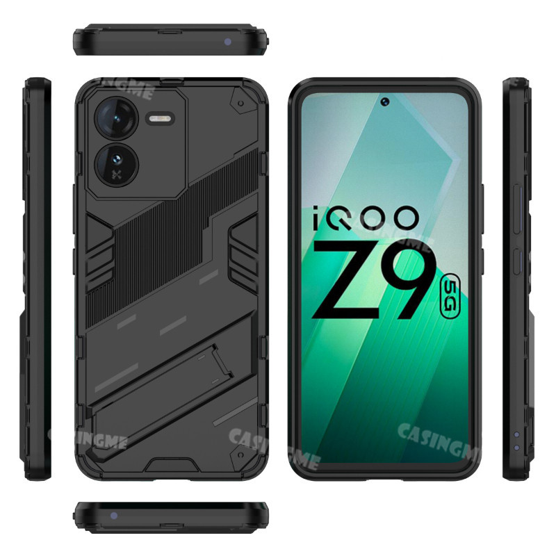 Ốp Điện Thoại Chống Sốc IQOO Z9x 5G 2024 Cho IQOO Z9x IQOOZ9x Z9 Z 9 X 9X 9Z IQOOZ9 5G 4G 2024 Vỏ Bảo Vệ Giá Đỡ Giáp 3D Giá Đỡ Ốp Lưng Cứng