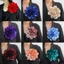 JVSUB Lapel Pin, Trâm cài Satin 20CM, Phụ kiện quần áo thủ công Hoa lớn Huy hiệu Pháp
