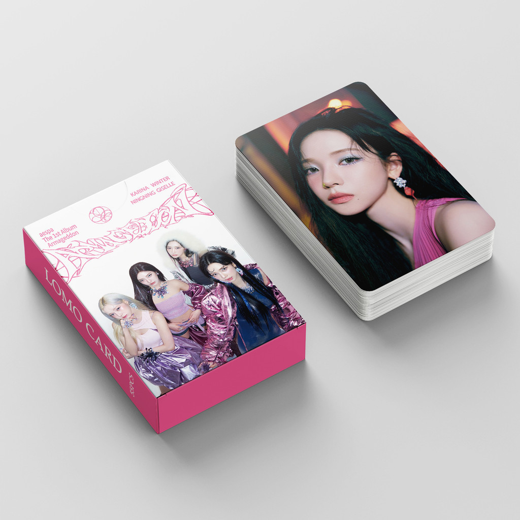 Linxx 55 Chiếc AESPA Armageddon Album Lomo Card Kpop Photocards Bưu Thiếp Series