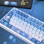 Furina Meow Genshin Impact Original Keycap MOA Profile Bàn phím cơ thăng hoa năm mặt Cross Axis Keycaps Wanderer Xiao Cute Cat Paw Cartoon Genshin Creative 130 + Keycap