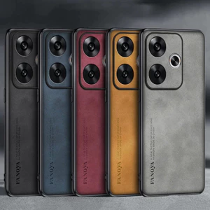 Dành Cho Xiaomi Poco F6 5G Cao Cấp Kinh Doanh Retro Da Cao Su Mềm TPU Ốp Lưng