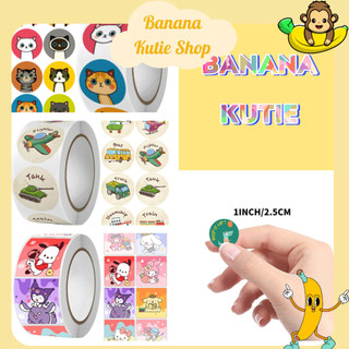 Cuộn 500 Sticker - Hoạt Hình Ngộ Nghĩnh, Quà Tặng, Chúc Mừng Sinh Nhật, Anime [Link2]