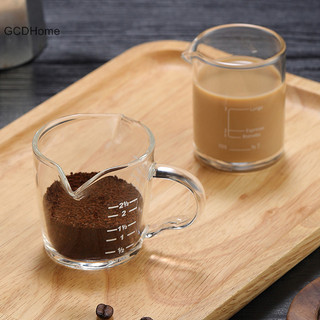Gcdhome 70 / 150ML Chiều Rộng Cốc Sữa Thủy Tinh Có Cân Chịu Nhiệt Ly Đo Jigger Cho Cà Phê Espresso Hai Miệng Ounce Cup HOT