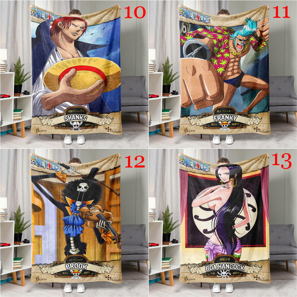 Khỉ ONE PIECE D. Luffy Flannel Chăn Một Mặt In Flannel Chăn Điều Hòa Không Khí Chăn Món Quà Tốt Nhất Cho Người