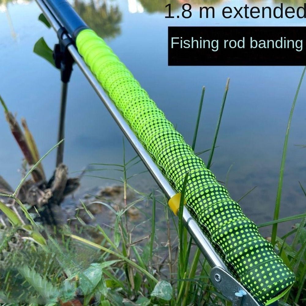 Băng dính cho cần câu và vợt tennis, 180cm, chống mài mòn, đàn hồi tốt, chống trượt, màu sắc bền bỉ